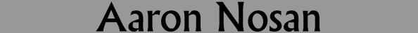 Image of my name in a font you don't have